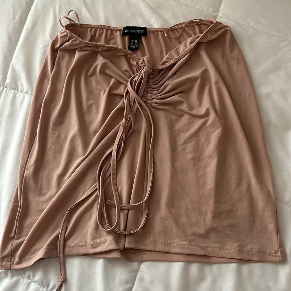 Dusty pink  sarong pull-up (skirt)